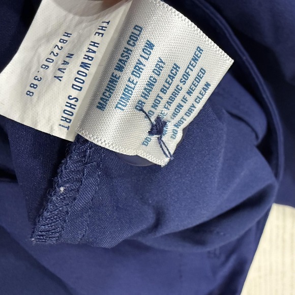 Holderness & Bourne Shorts Mens 34 Navy Harwood Golf Chino Performance - Picture 4 of 8